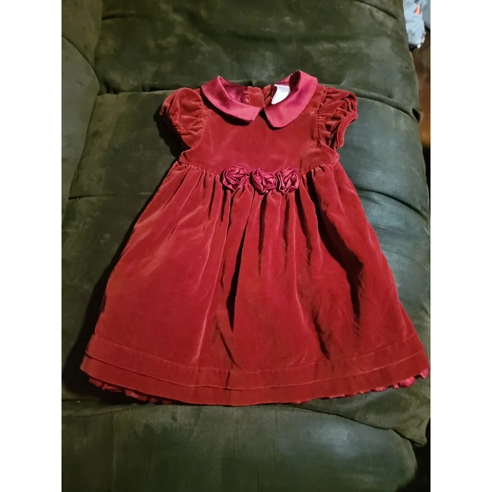 Gymboree classic holiday layette line red dress size 18 24 months